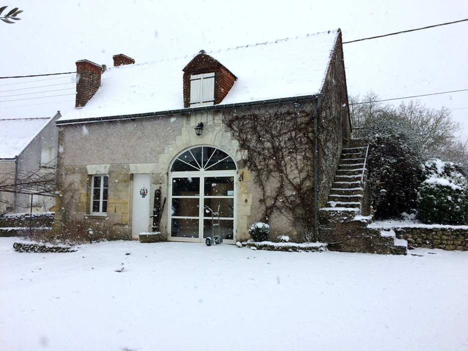 la Croix Mélier - Caveau sous la neige